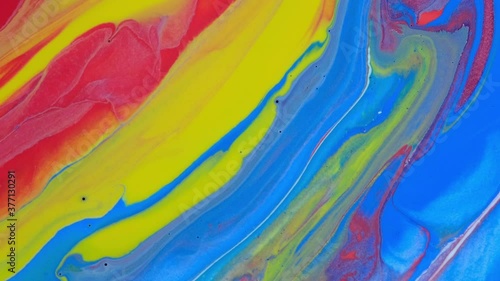 Wallpaper Mural 4K Footage, Colors splash background, Abstract liquid painting texture  closeup,  Luxury color  slow motion shot, Torontodigital.ca