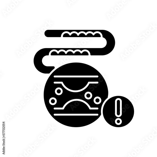 Cholesterol black glyph icon