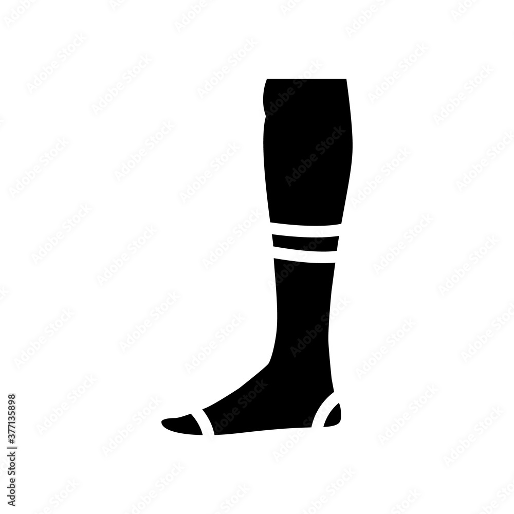 textile sock glyph icon vector. textile sock sign. isolated contour symbol black illustration textile sock glyph icon vector. textile sock sign. isolated contour symbol black illustration