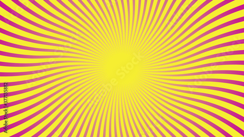 Background Wavy Sun Rays - Vector Illustration 1.1