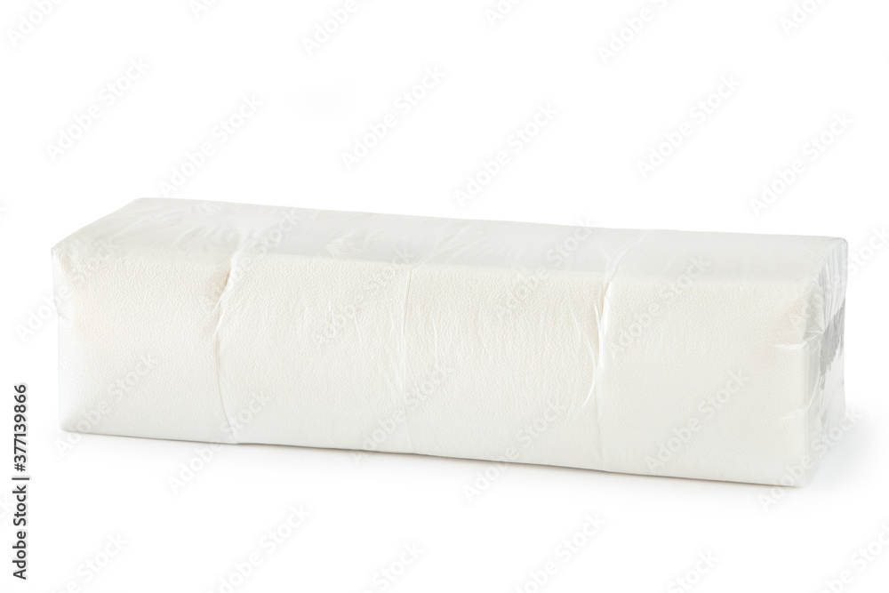 Obraz premium Pack of napkins isolated on white background