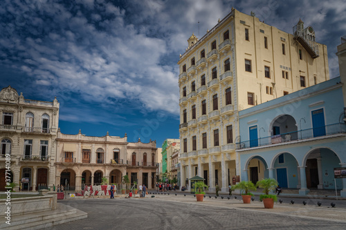 Old plaza place in Havana  Cuba