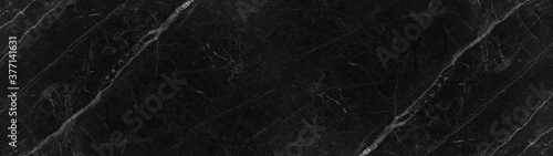 Black dark white abstract marble granite natural stone texture background banner panorama