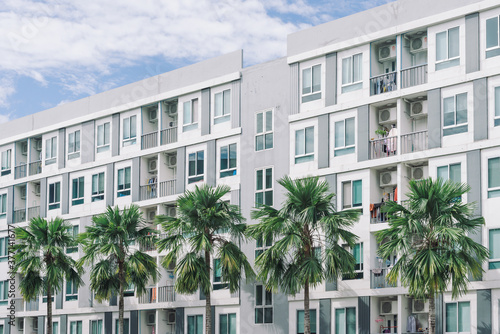 Tropical condominium building  © Napon