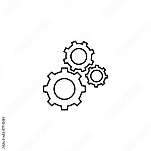 Gear icon, Gear sign and symbol vector
