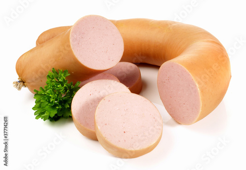 German Meat Sausage German Meat Sausage - Isolated on white Background