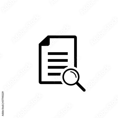Search Document icon, Search File icon vector © Robbiya