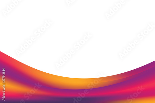Abstract Smooth Colorful Purple Curvy Background Design Template Vector, Blurry Purple Orange Mesh Gradient Background with Copy Space for Text