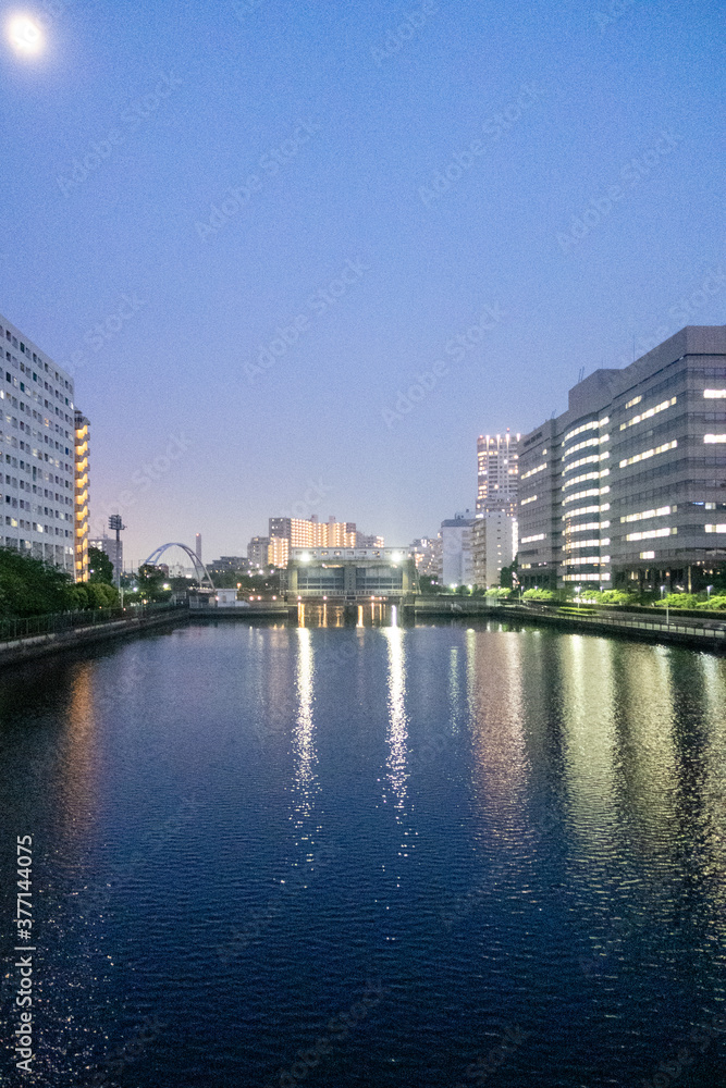 Fototapeta premium 天王洲運河の夜景