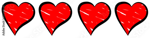 world heart day series.cartoon stickman vector illustration.