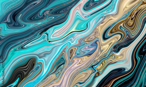 Marble abstract acrylic background. full color marbling artwork texture. Marbled ripple pattern. 