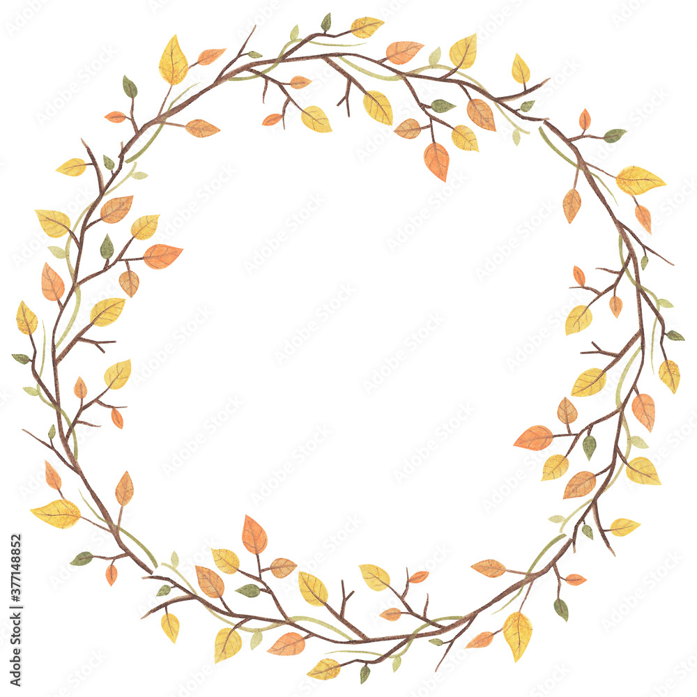 autumn background with leaves