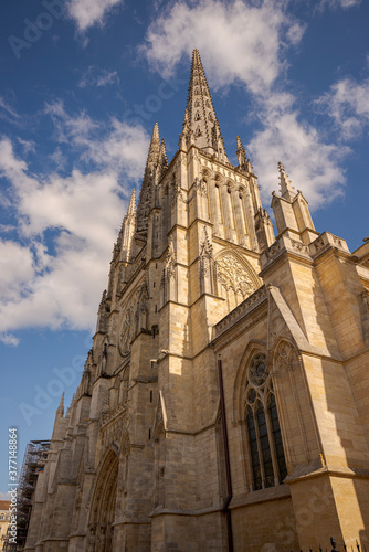 Views of the Saint Andrew Cathedral, in Bordeaux. It is a National Monument of France