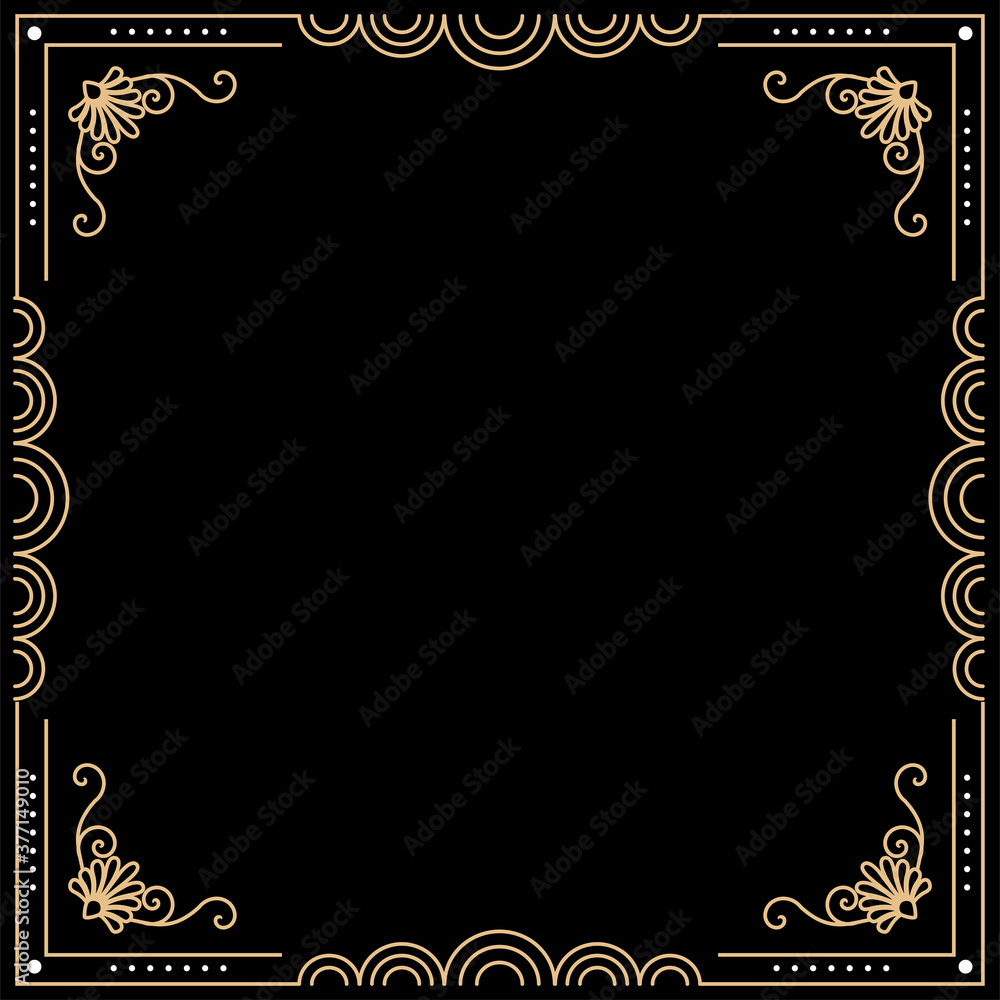Beautiful Art Deco frame, deisgn vector template Beautiful Art Deco frame, deisgn vector template