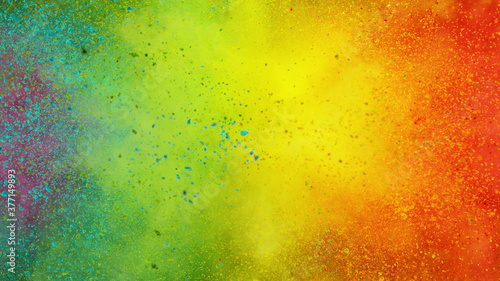 Colorful abstract powder background with color spectrum