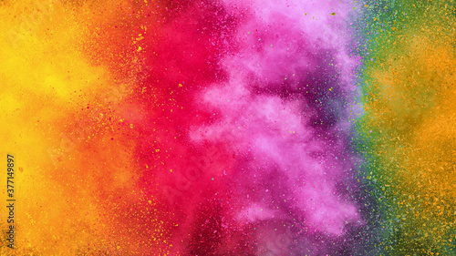 Colorful abstract powder background with color spectrum © Jag_cz