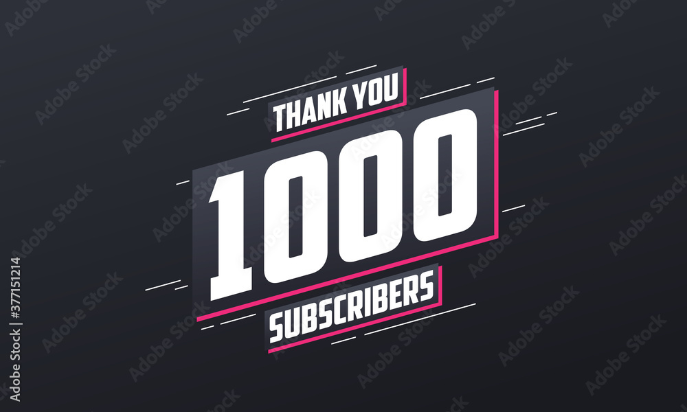 Thank you 1000 subscribers 1k subscribers celebration.