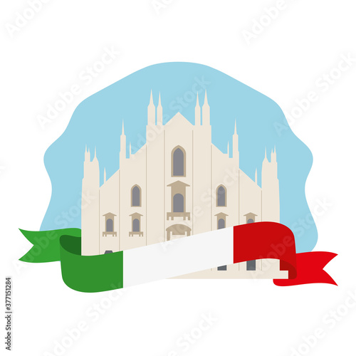 Milan Cathedral (Duomo di Milano) - Vector Illustration.