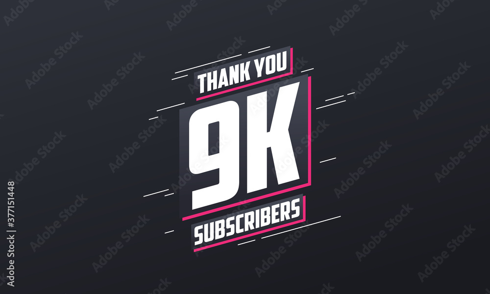 Thank you 9000 subscribers 9k subscribers celebration.