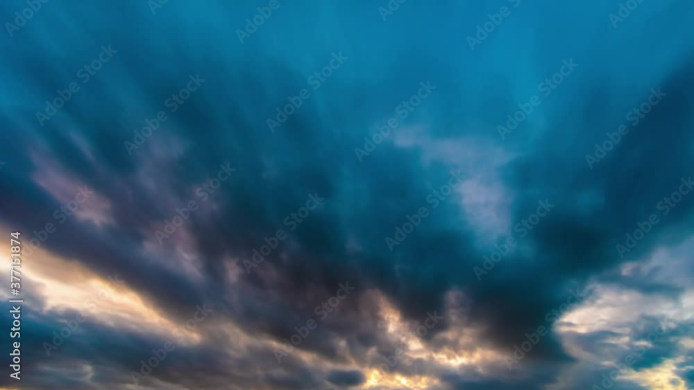 Storm sky clouds time lapse Storm sky clouds time lapse