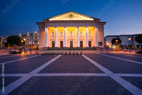 Night view of illuminated T...