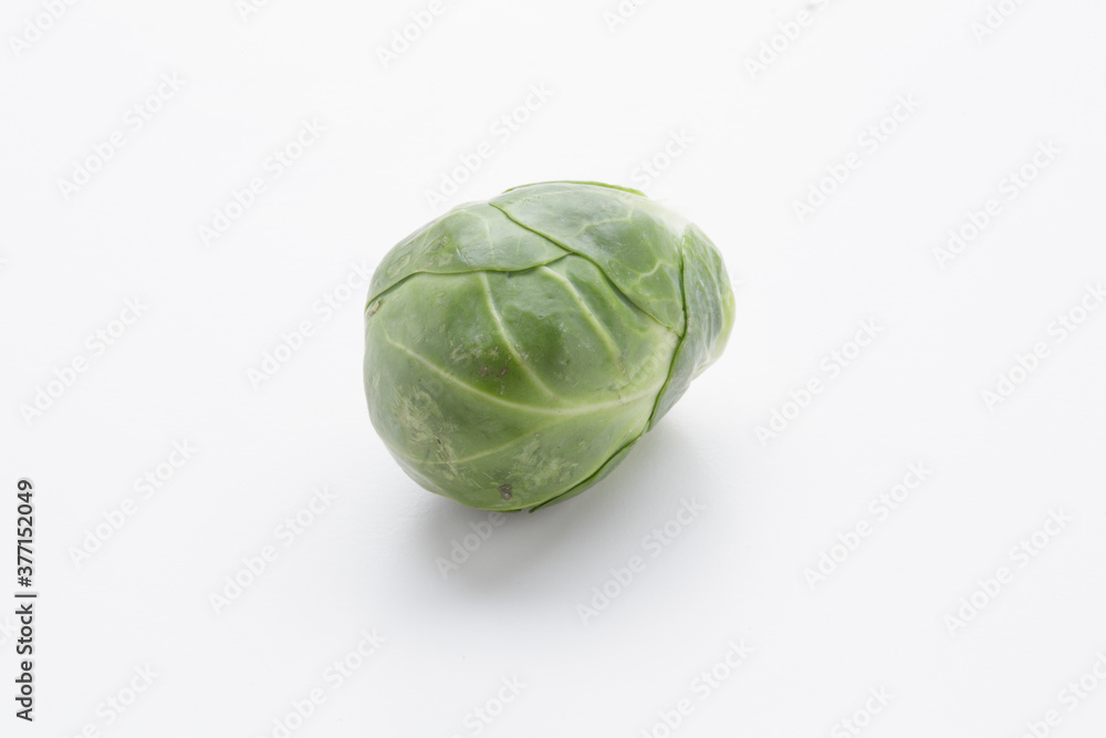 brussells sprouts isolated on white background brussells sprouts isolated on white background