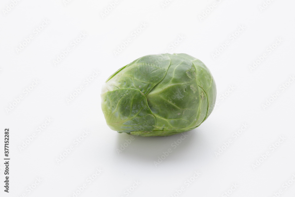 Fototapeta premium brussells sprouts isolated on white background