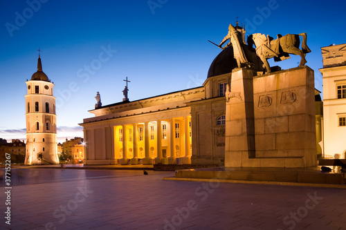 Night view of illuminated C...
