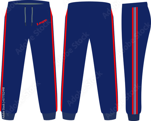 Sweat Pants Mock ups Designs illustration template vectors 