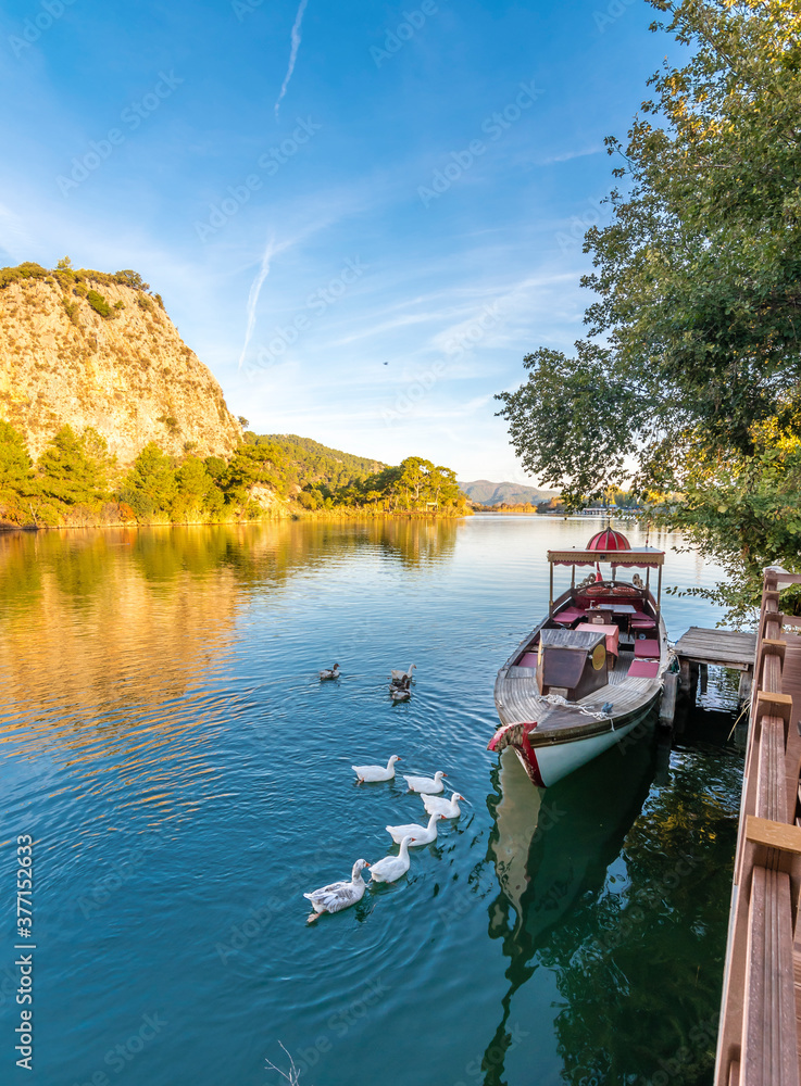 Fototapeta premium Riverside view in Dalyan of Turkey