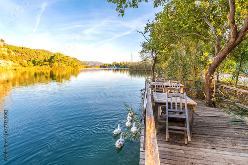Fototapeta Naklejka Na Ścianę i Meble -  Riverside view in Dalyan of Turkey