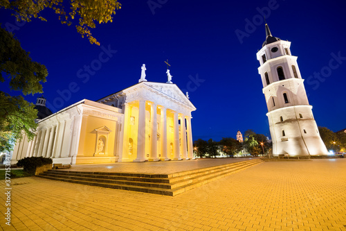 Night view of illuminated C...