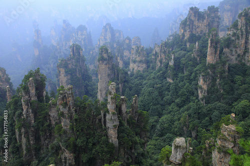 Hunan Zhangjiajie Tianzi Mountain Xihai Peak Forest