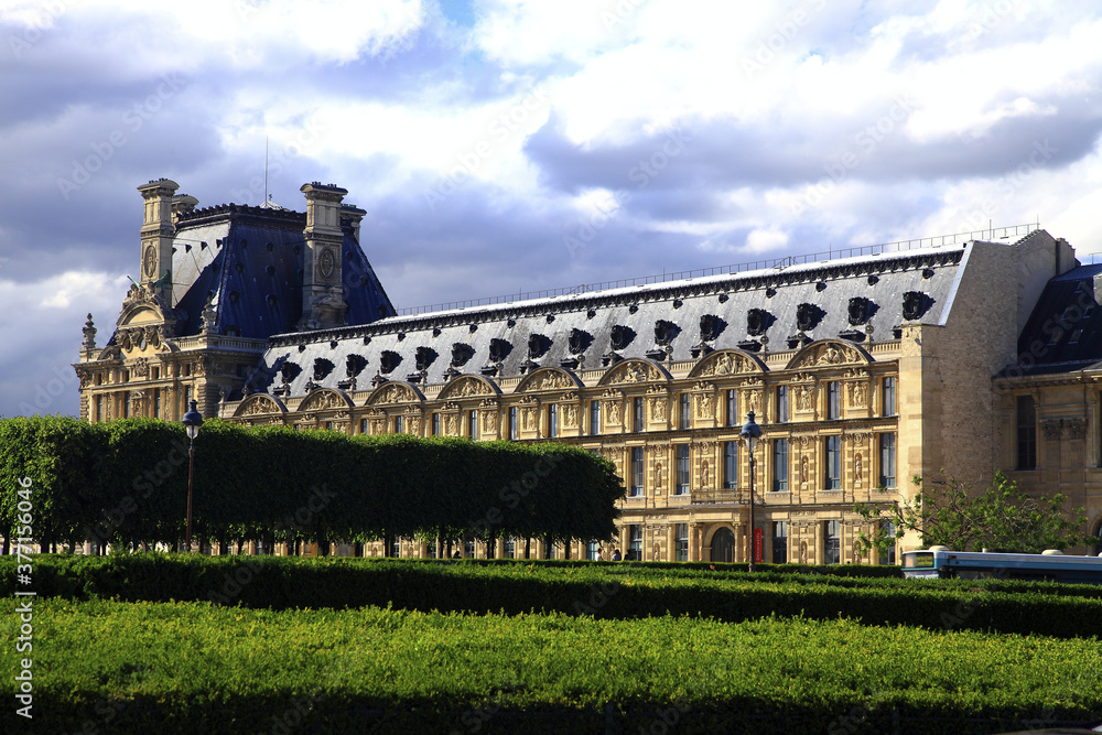 France Paris Louvre garden