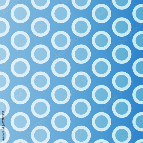 Circle cloth pattern blue design vector illustration
