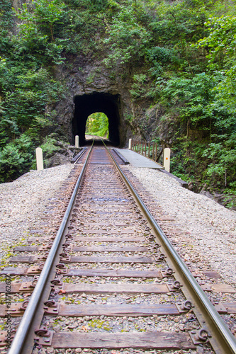  Natural Tunnel State Park in Virginia. Shot in vertical orientation with diminishing perspective. 