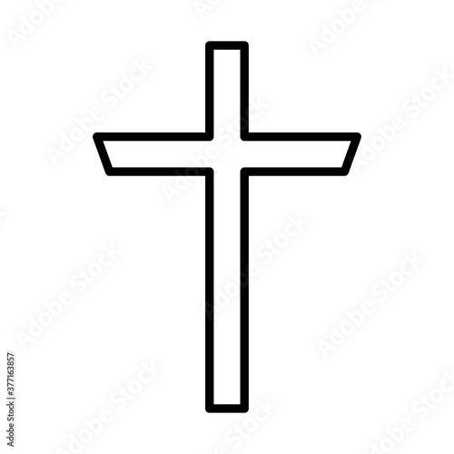 Christian and catholic cross silhouette vector design
