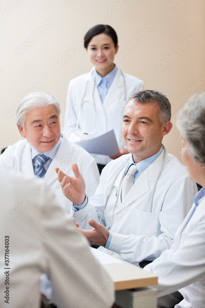 Medical experts holding a meeting Medical experts holding a meeting