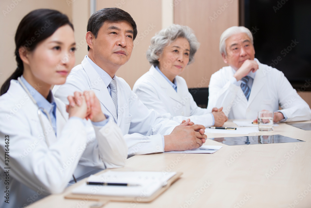 Medical experts holding a meeting Medical experts holding a meeting