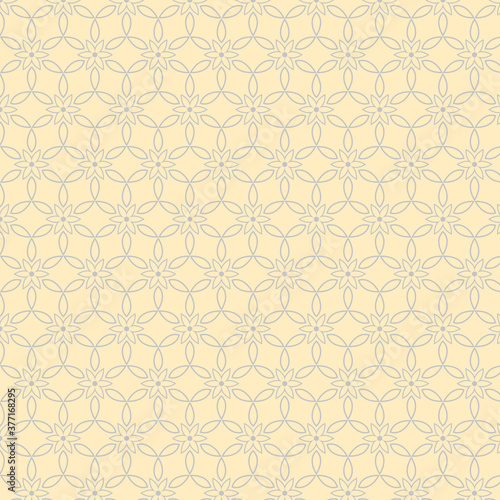 geometric floral pattern on a yellow background. floral geometric pattern. vector pattern design-01