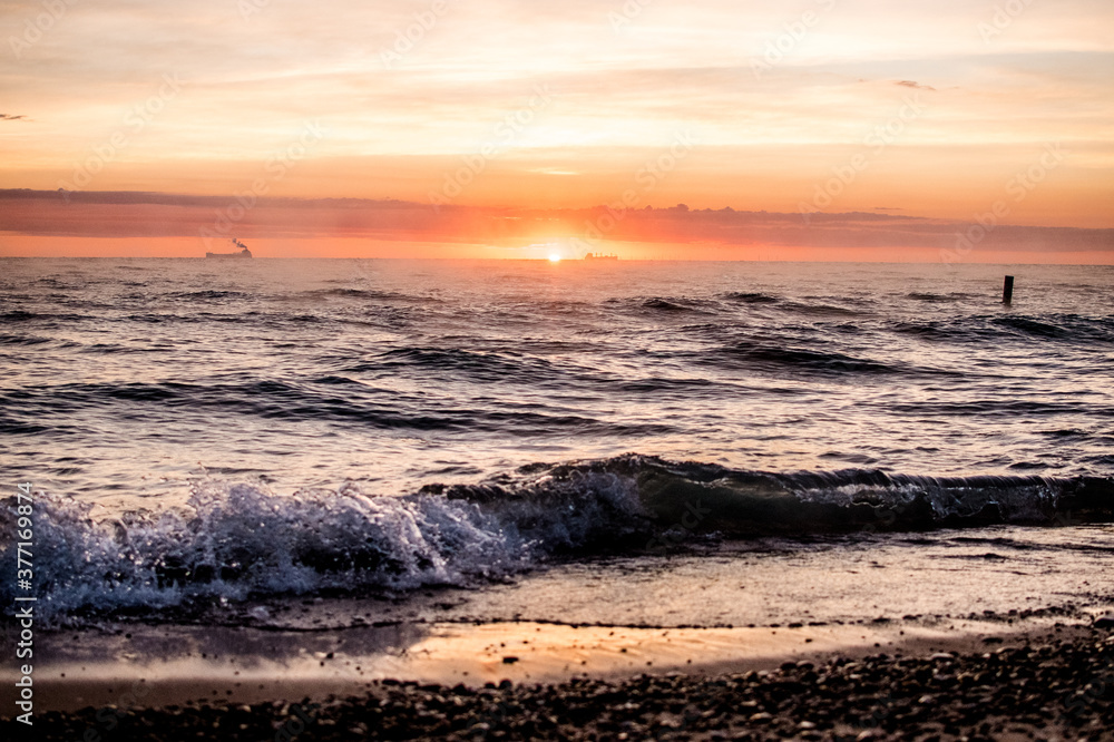 Lake Huron Sunrise with Fog