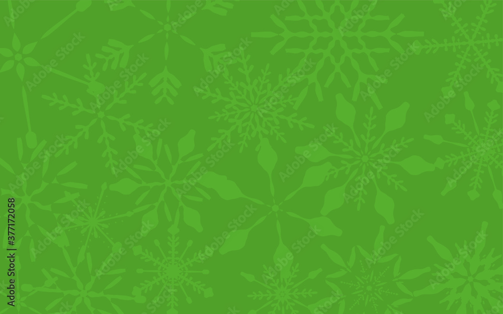 雪の結晶模様のクリスマスカード