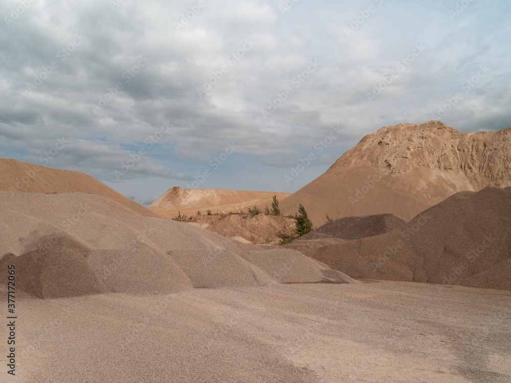 Naklejka premium Sands mineral career in Latvia.