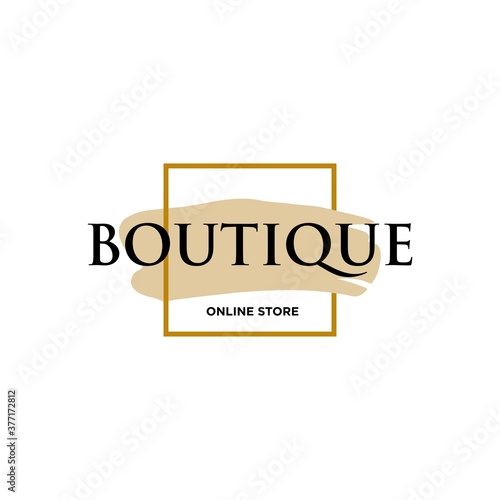 Fashion boutique and online fashion shop logo design