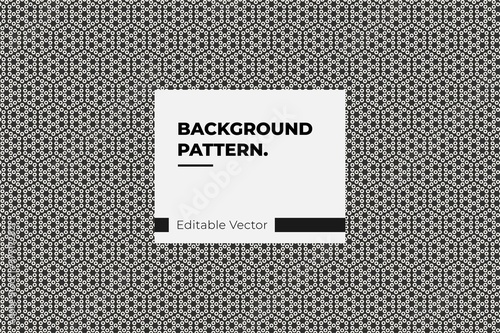 Seamless black white dot synchronize pattern vector