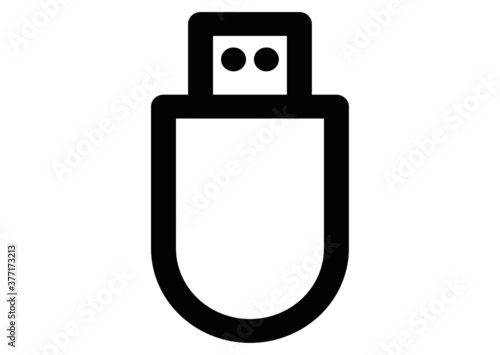 Flash Drive vector. Stick isolated on a White  background. USB flash drive.