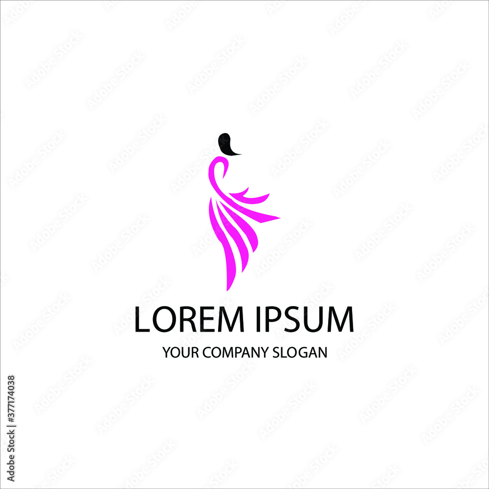 abstract logo design with person abstract logo design with person