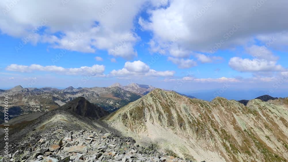 Mountain peaks view, panorama, summer, high alpine peak. Freedom and motivation concept. Alpine hiking. Mountain peaks view, panorama, summer, high alpine peak. Freedom and motivation concept. Alpine hiking.