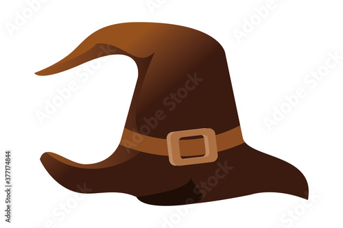 halloween witch hat accessory icon