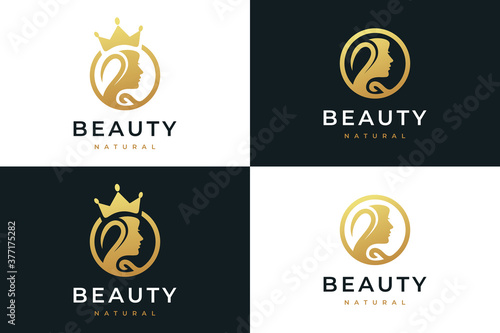 beauty women,natural spa, cosmetic, logo design inspiration